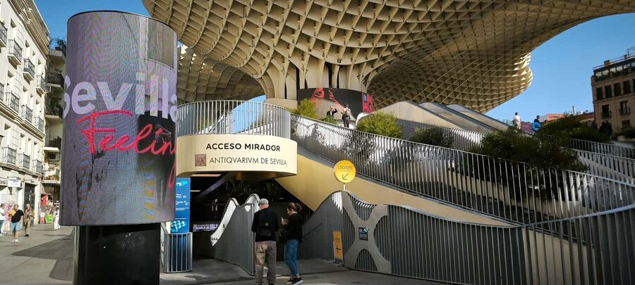 Seville: Setas de Sevilla Entry Ticket - A futuristic roof in the middle of old Seville