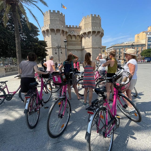 Valencia: City Highlights Guided Bike Tour - Valencia Cathedral and the Serranos Towers