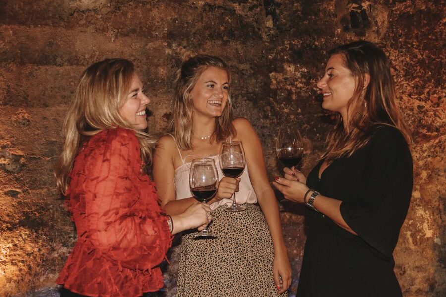 Valencia: Old Town Tour, Wine & Tapas in an 11th c. Monument - Entering the 11th-century dining venue