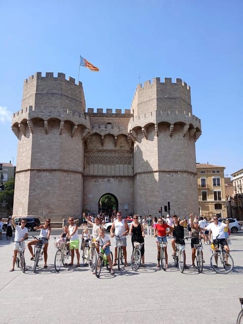 Valencia: Top 25 Highlights Guided Bike Tour - Serranos Towers mark the old city boundary
